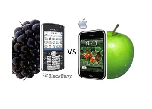 Apple frente BlackBerry, la Manzana se come a la Mora